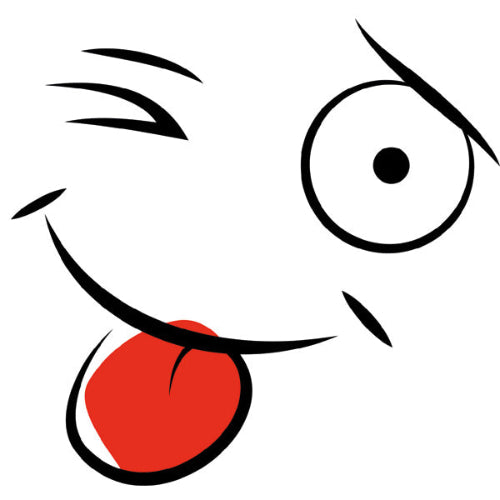 Cheeky Face Sticker ideal for any vehicle (3 size options available singles or pairs)