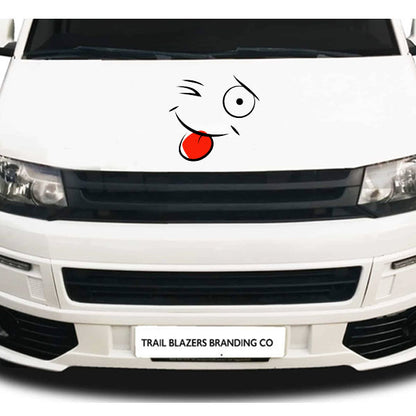 Cheeky Face Sticker ideal for any vehicle (3 size options available singles or pairs)
