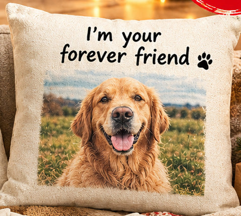 Custom Printed Linen Cushion Cover (Options Available) (Last order date for Xmas is 11th Dec 2026)