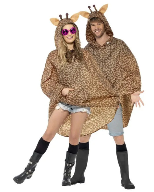 Festival: Animal Waterproof Party Poncho - Adult Costume