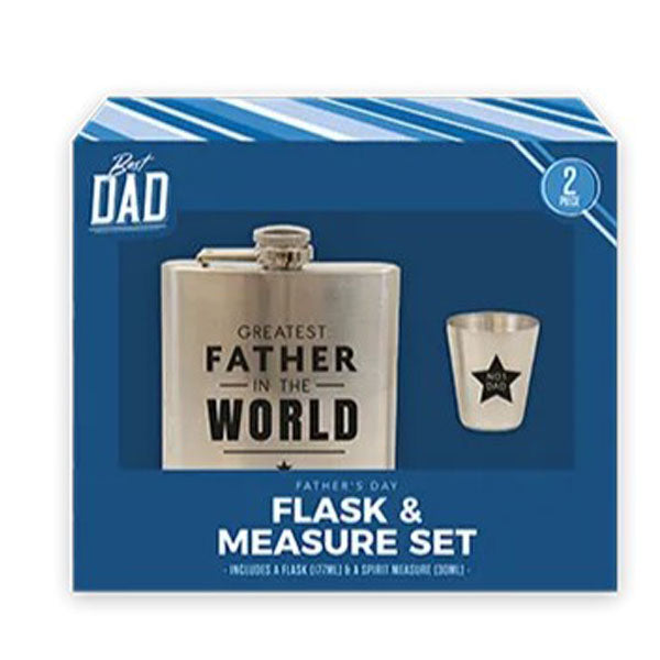 Flask & Measurer Set "Greatest Father In World"