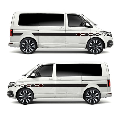 Honey Comb Plain Speed Stripes Universal For any Vehicle (3 lengths - Various colours)