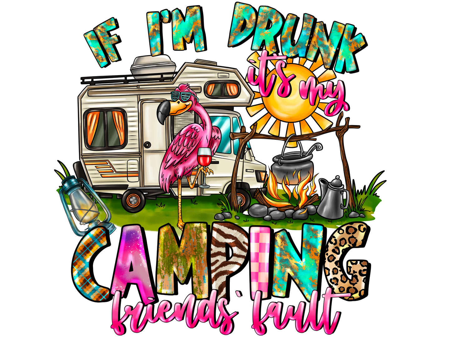 "If Im Drunk" Premium Unisex Crew Neck Soft Cotton T-Shirt (Various colours & Sizes)