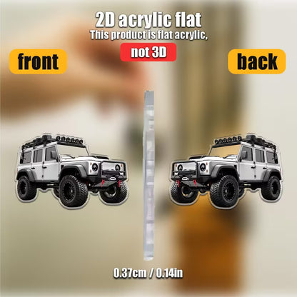 2D Acrylic 4x4 car keyring