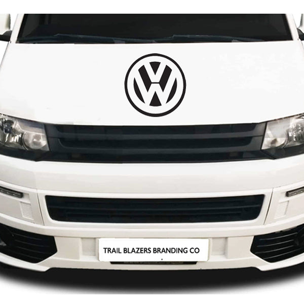 Vw Circle Logo Vehicle Graphic 400mm /15" diam idea for bonnet, rear or side panels