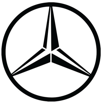 Merc Logo Sticker ideal for any vehicle (4 size options available singles or pairs)