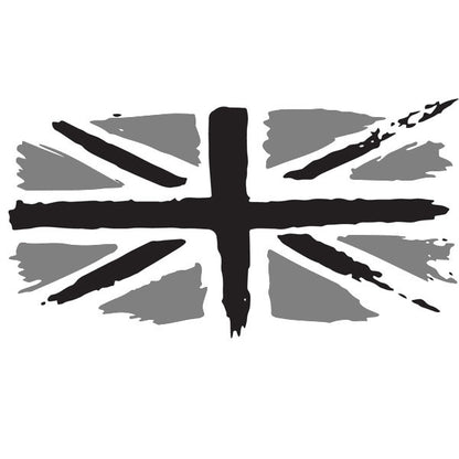 Messy Union Jack Flag Bonnet Or Rear Graphic - Colour Options Available