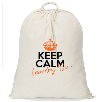 Camping "Keep Calm & Laundry On" Laundry Bag - Large 50 x 40 cm 4 colours to choose from (Copy)
