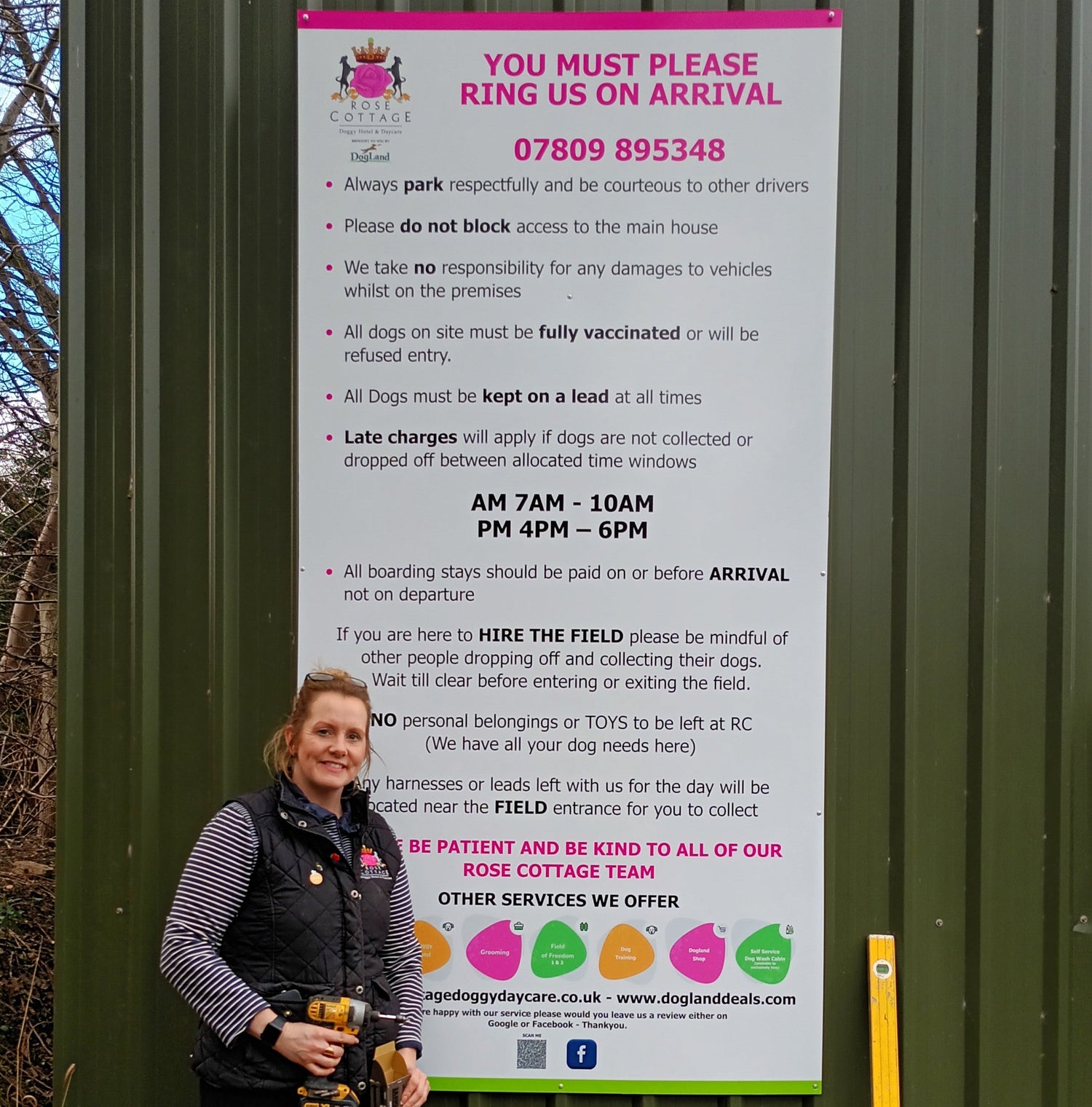 Foamex Information Sign printed & laminated by trailblazersbrandingco