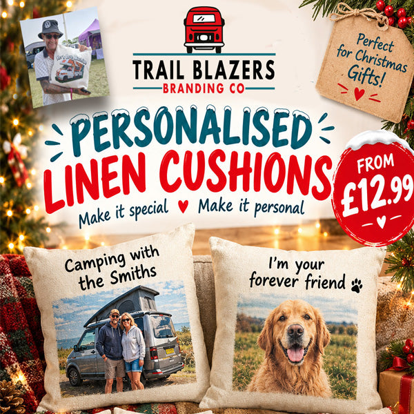 Custom Printed Linen Cushion Cover (Options Available) (Last order date for Xmas is 11th Dec 2026)