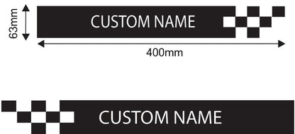 Custom Name Cube Block Graphic  - Sold as a pair