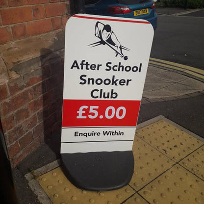 Ecoflex 2 Pavement Shop Sign Board - Outdoor Path Street Advertising Display (460mm x 821mm)