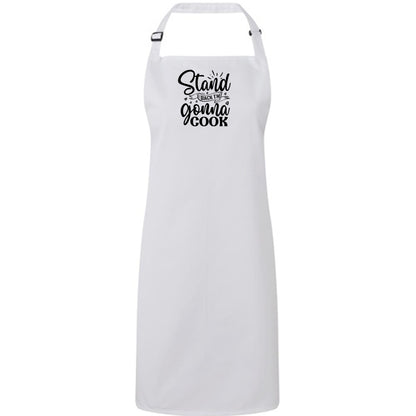 Fun Adjustable Apron with Silly message on the Front - Various Colours - "Stand back Im Cooking"