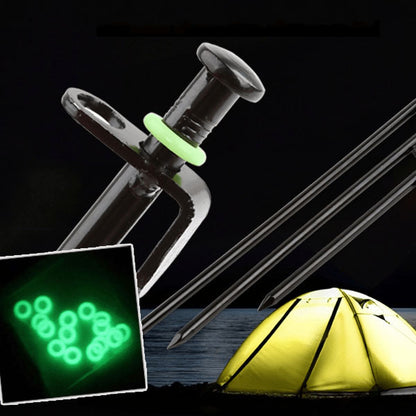 SALE! Outdoor Camping Tent Peg Rings - Glow in the Dark for Night Fishing & Camping