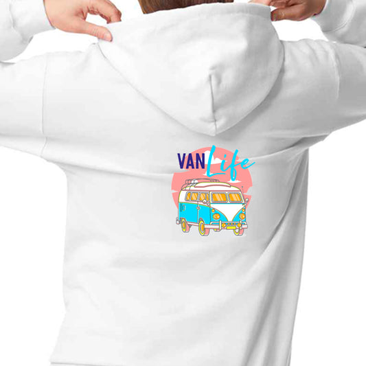 Unisex PRO RTX RX350 - Ultimate Comfort Pro Hoodie with Brushed Fleece with "Van Life Neon" Graphic (Various Sizes)