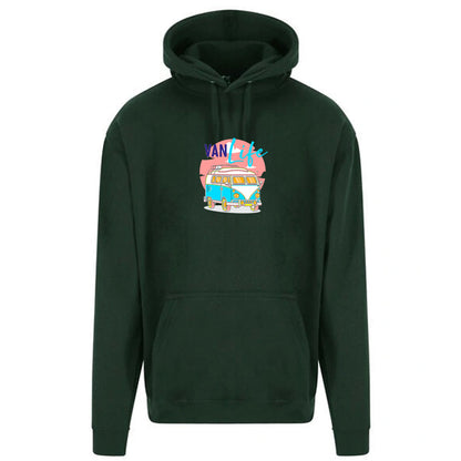 Unisex PRO RTX RX350 - Ultimate Comfort Pro Hoodie with Brushed Fleece with "Van Life Neon" Graphic (Various Sizes)