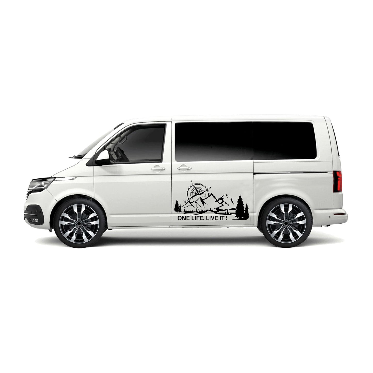 One Life Live It Compass Scene Vehicle Graphic ideal for any vehicle (2 size options available singles or pairs)