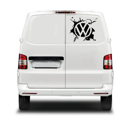 VW Splat Logo Sticker ideal for any VW vehicle (4 size options available singles or pairs)
