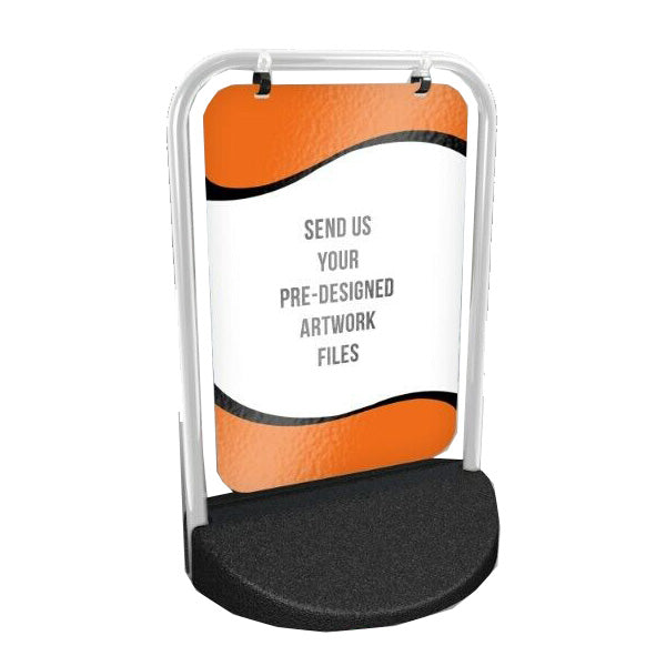 Custom Swing Sign Pavement Display for Outdoor Advertising - Eco Swing Sign (430mm x 625mm)
