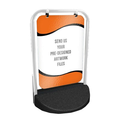 Custom Swing Sign Pavement Display for Outdoor Advertising - Eco Swing Sign (430mm x 625mm)